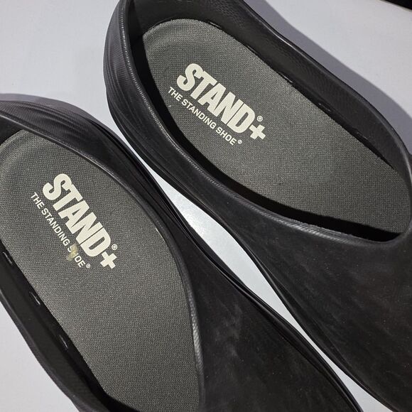 STAND+ AntiGrav 2 Sz14 Black Energy Revovery Slip On Comfort Standing Logo Shoes
